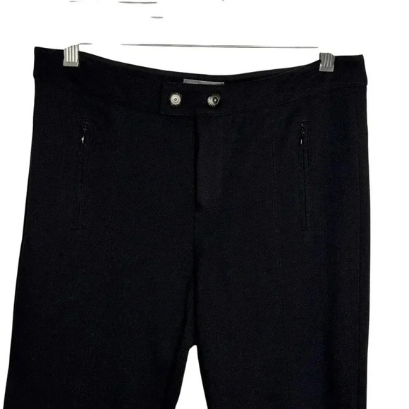VINCE Black ponte knit skinny riding pants womens size 8 - Picture 3 of 9